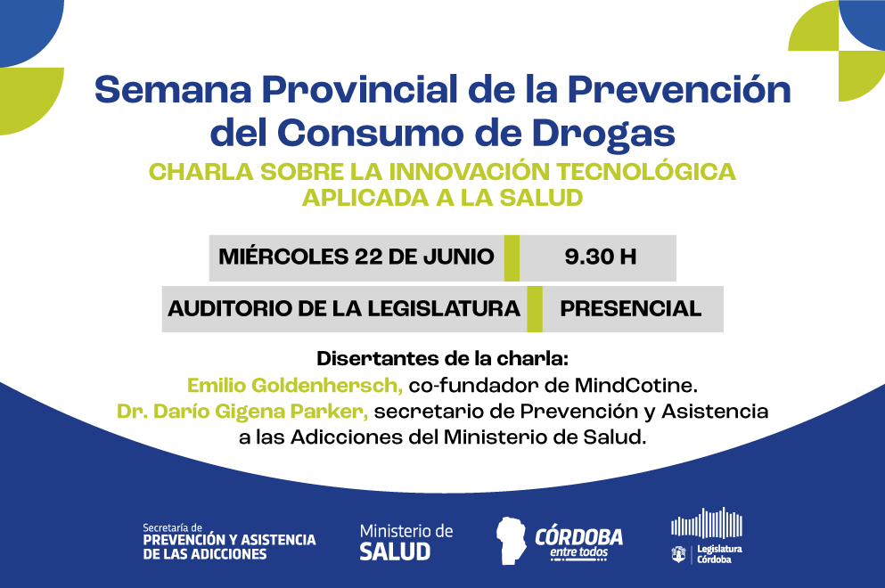 La Legislatura se suma a la Semana Provincial de la Prevención del Consumo de Drogas