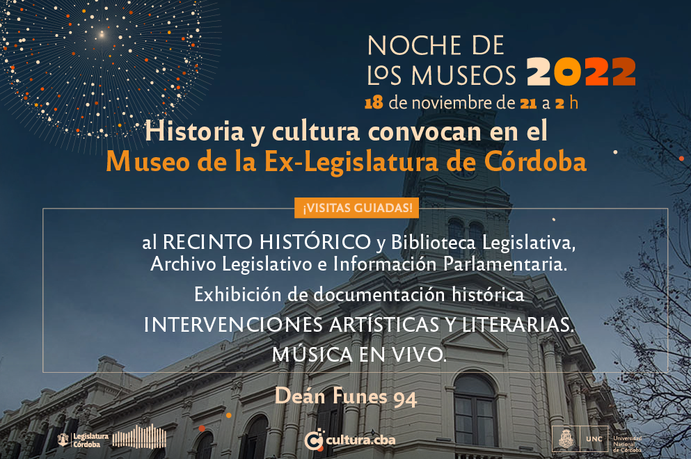 La Legislatura abre sus puertas a la Noche de los Museos 2022
