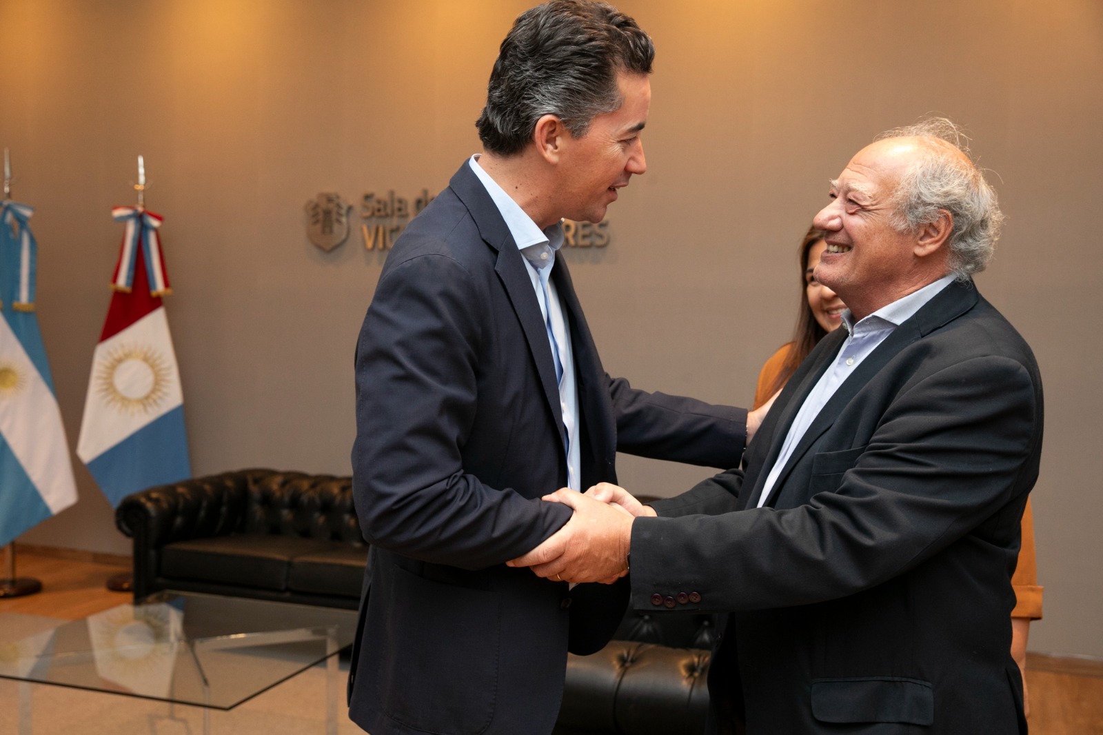 Manuel Calvo se reunió con autoridades de la Fundación Scholas